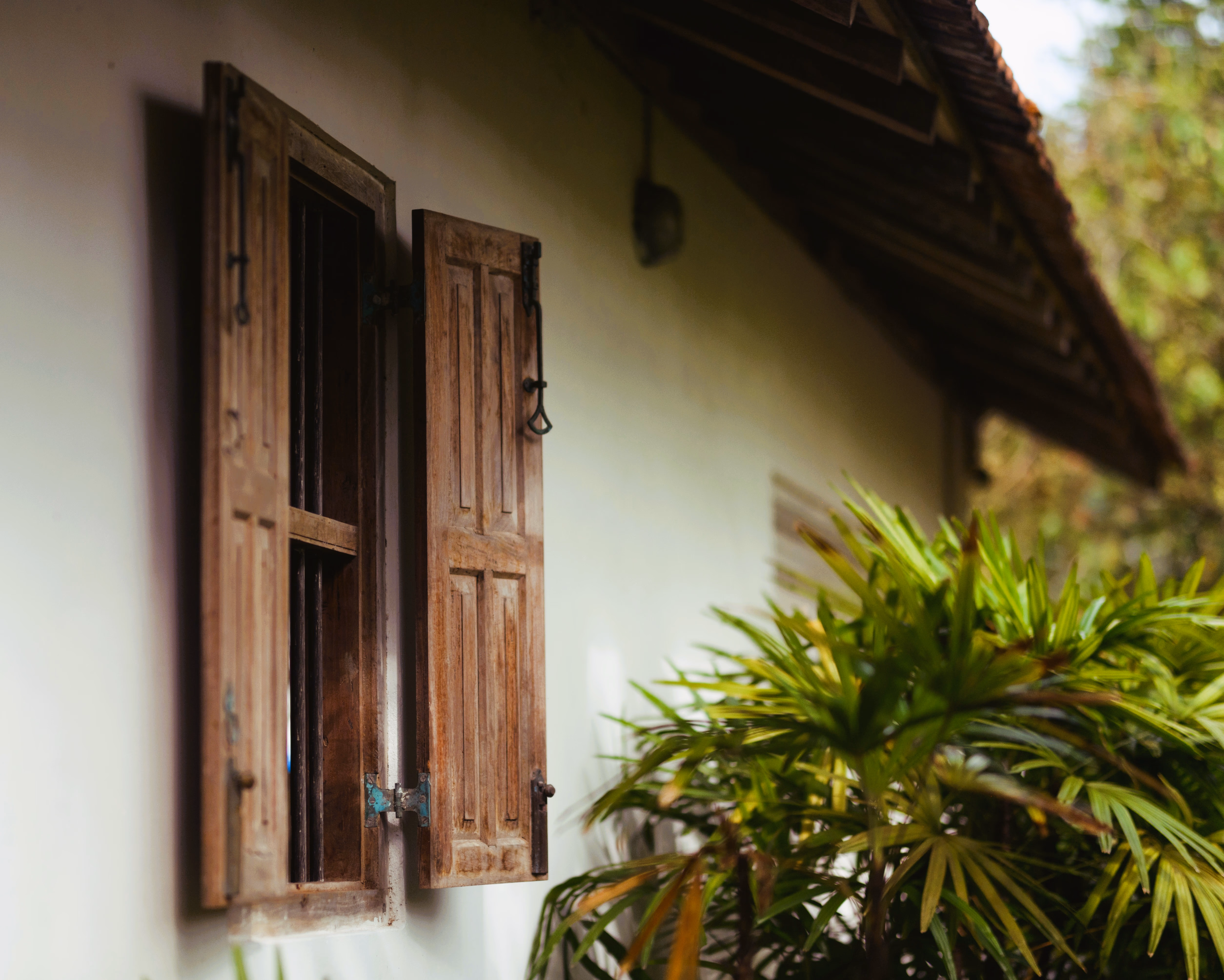Another view of the twin room showing the bed arrangement.